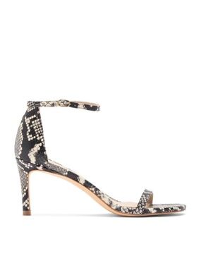 New Stuart Weitzman Amelina 75 Sandal Snakeskin Print Sz 10.5